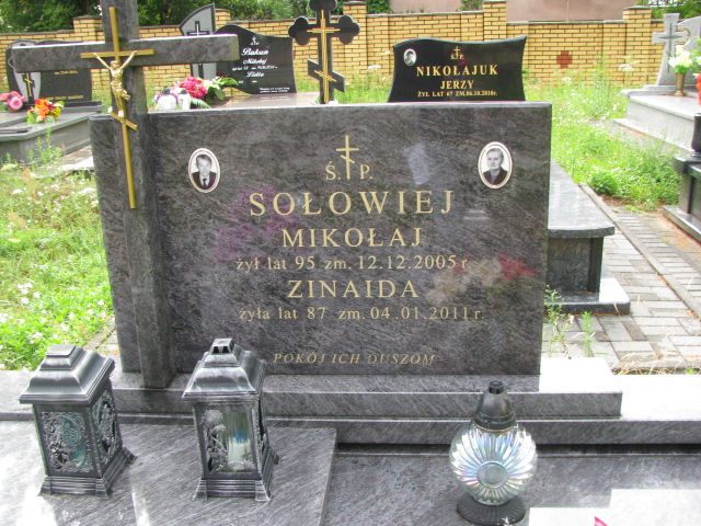 Zinaida Sołowiej Białystok Starosielce - Grobonet - Wyszukiwarka osób pochowanych